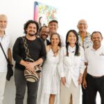 La directora del IPCC, Lucy Espinosa, junto al Consejo de Teatro, representado en el Consejo Distrital de Cultura de Cartagena de Indias por Flor de Lis Agudelo.